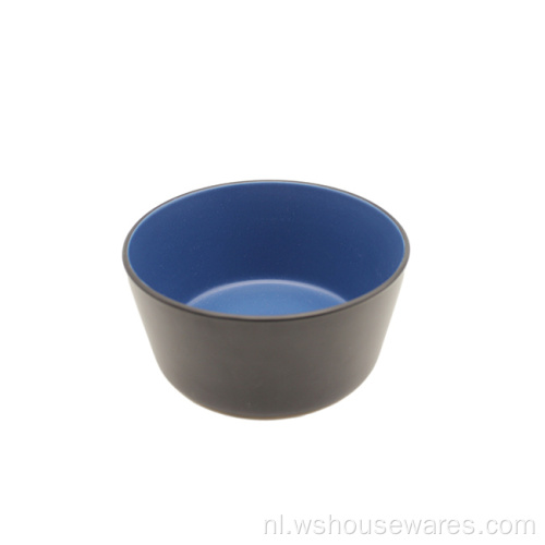 8/10,5 inch keramische rode en blauwe serviesset